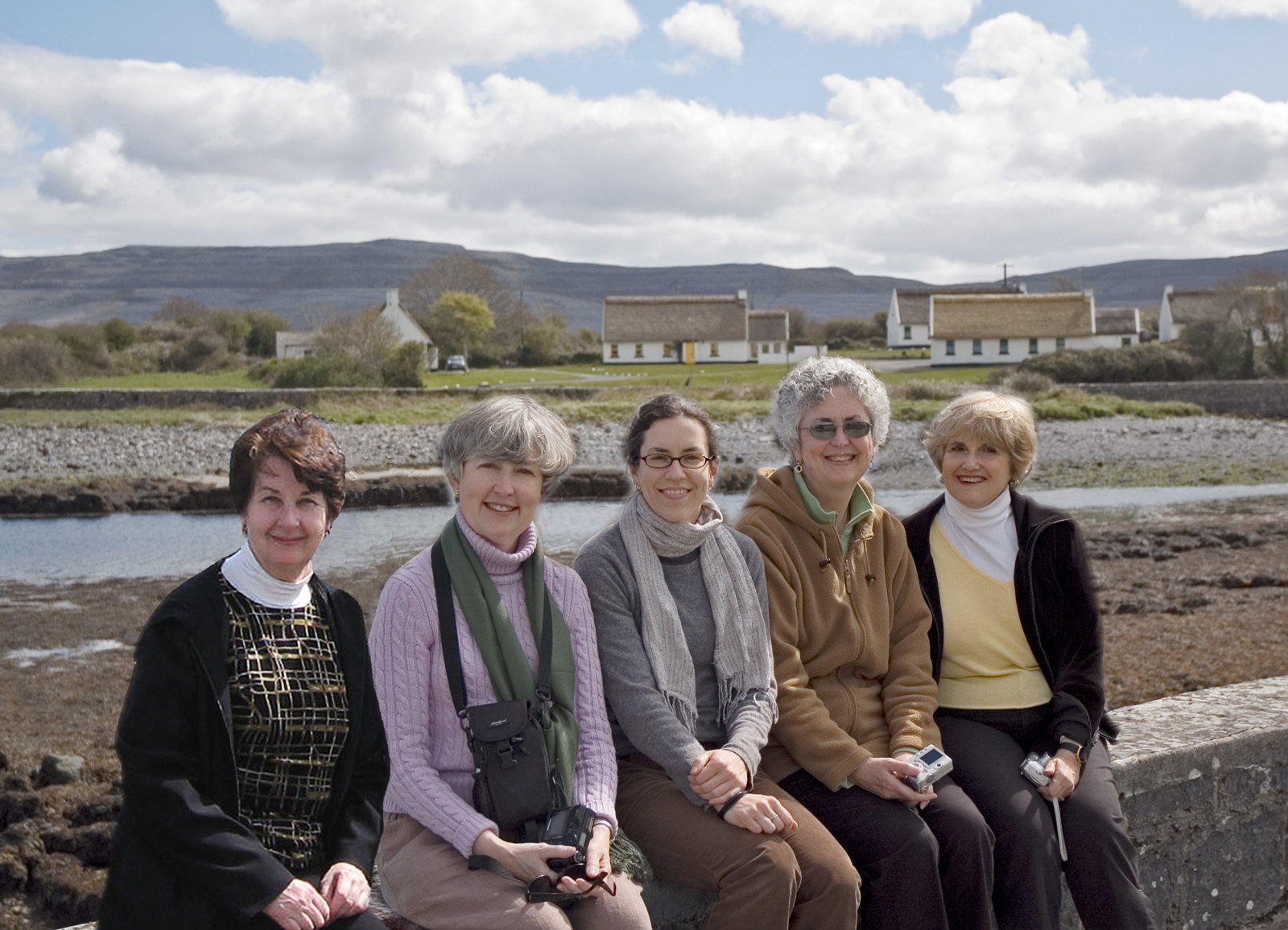 Ballyvaughan, The gang near the "tourist" cottages