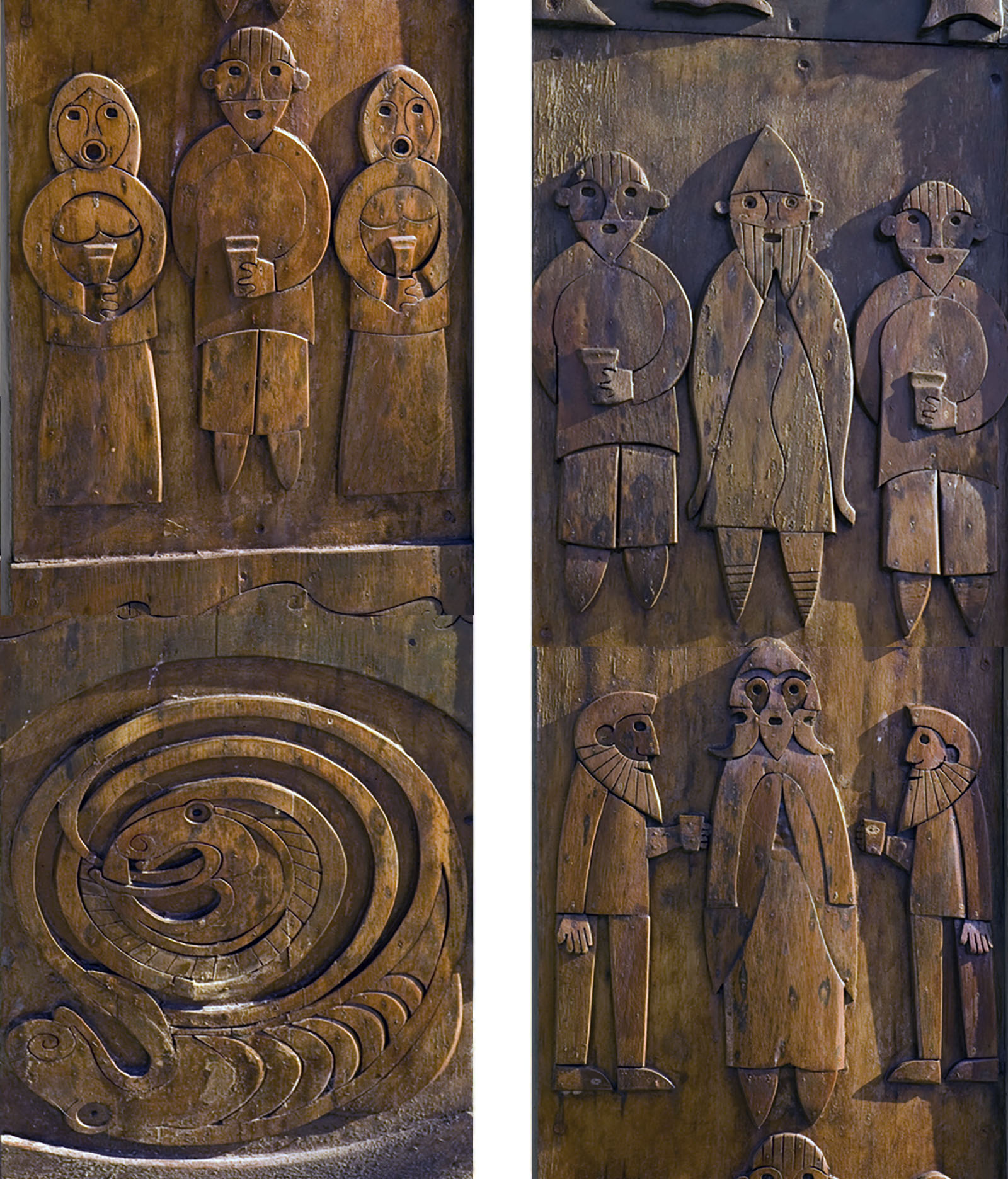 Ballyvaughan, Pub door carvings