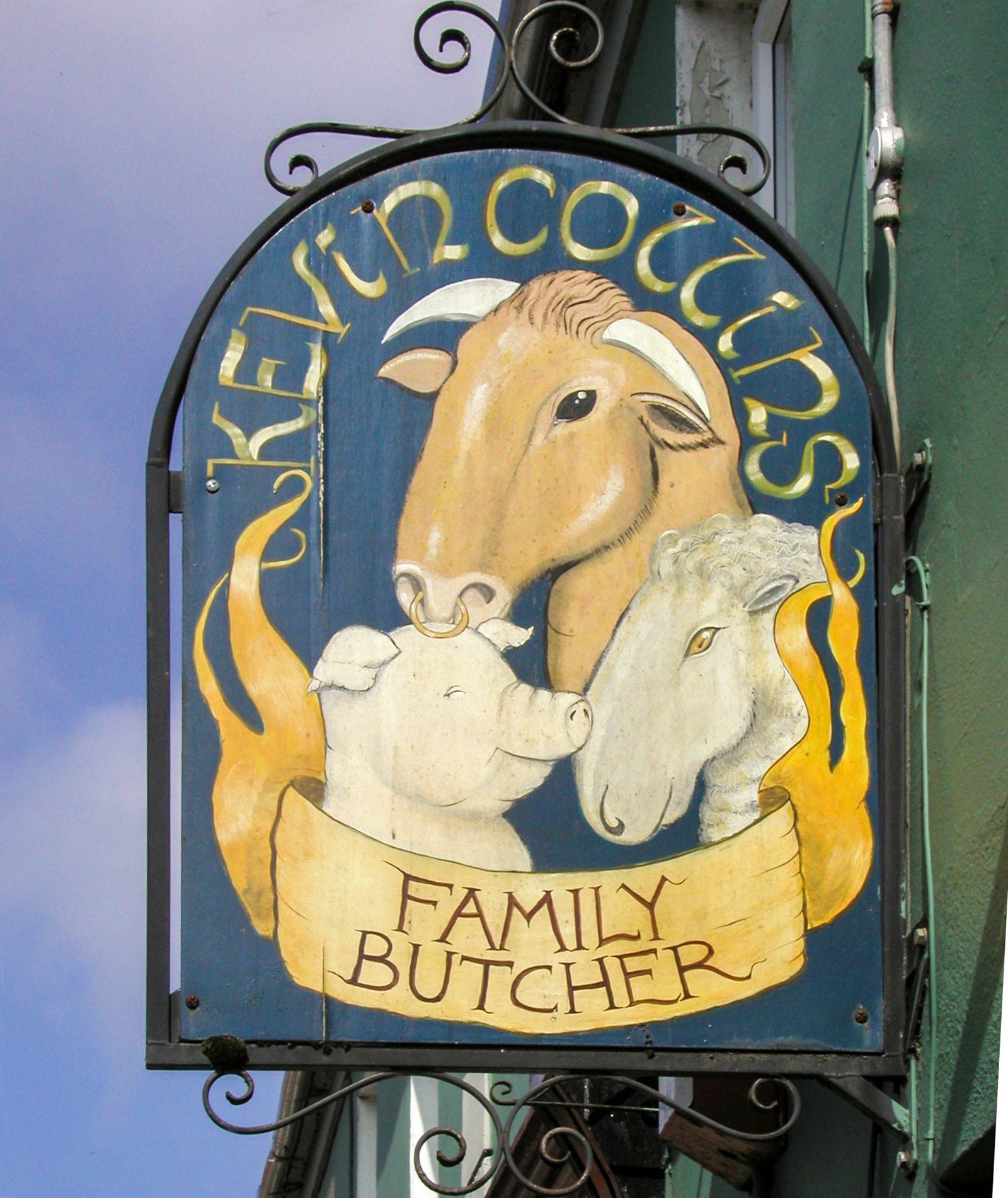 Clare, Colorful shops in Corofin