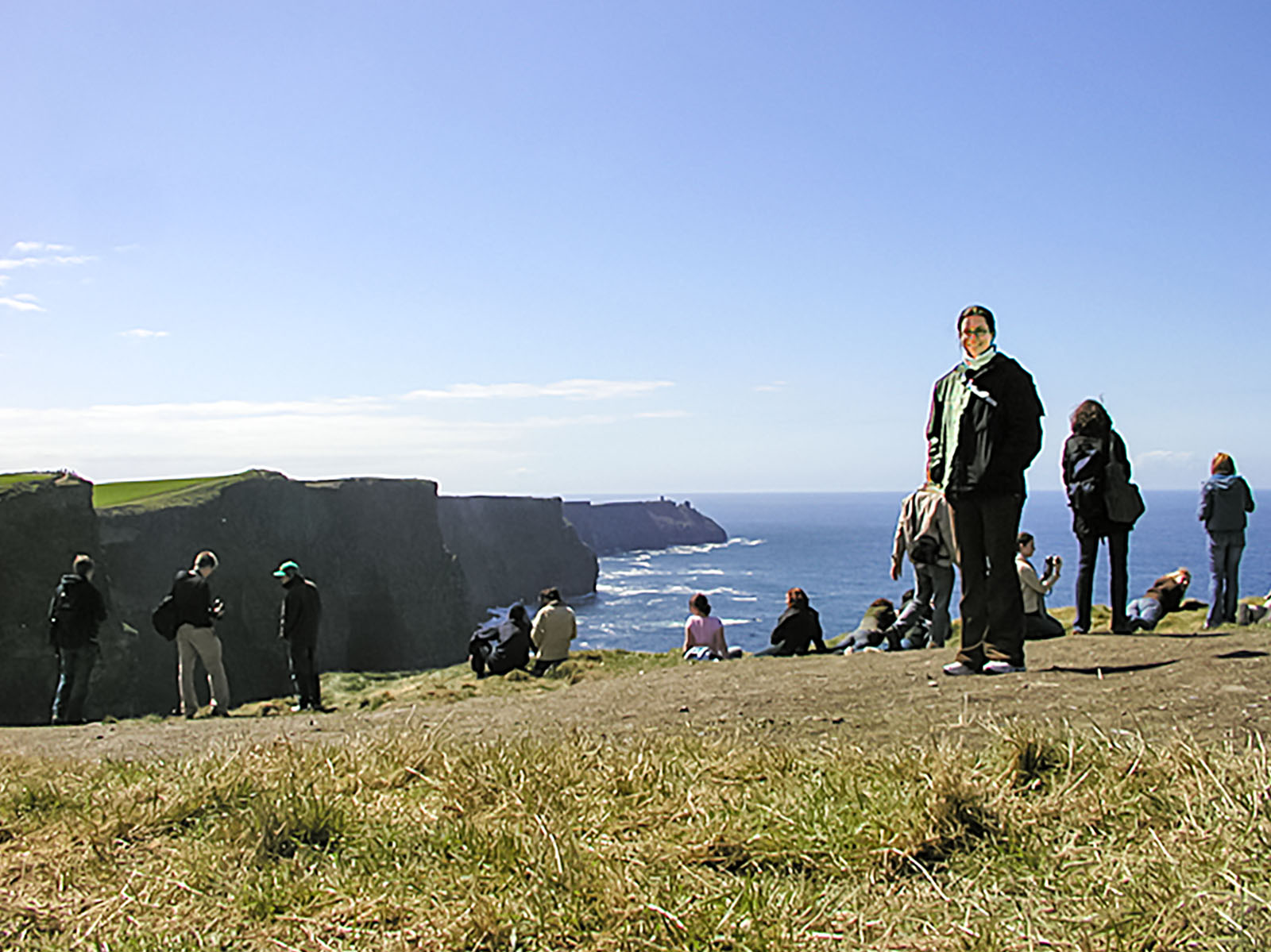 Cliffs of Moher, Sarah on the other side