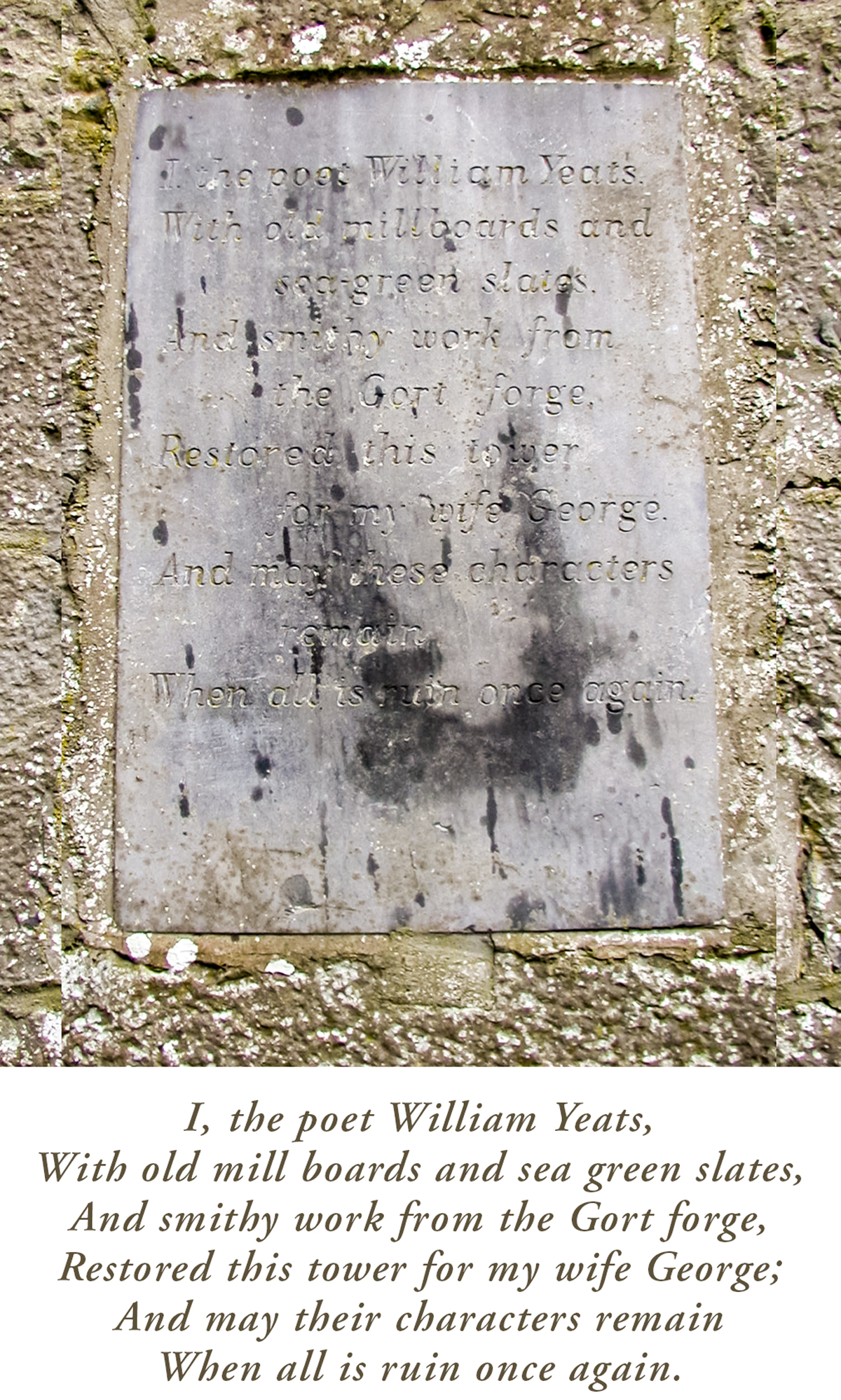 Historic sites, Yeats' dedication